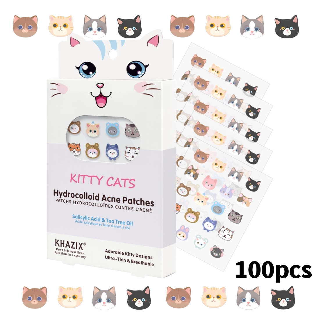 Skincare Moisturizer - 100 new cartoon facial acne patches,