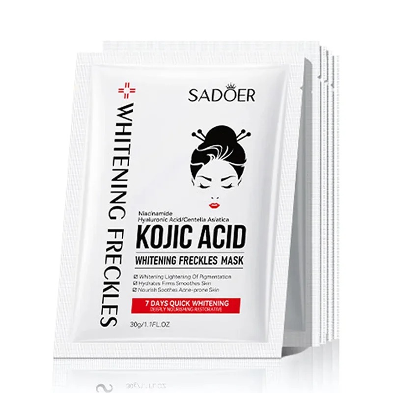 Bentonite Clay Mask - 5pcs SADOER Kojic Acid Face Mask