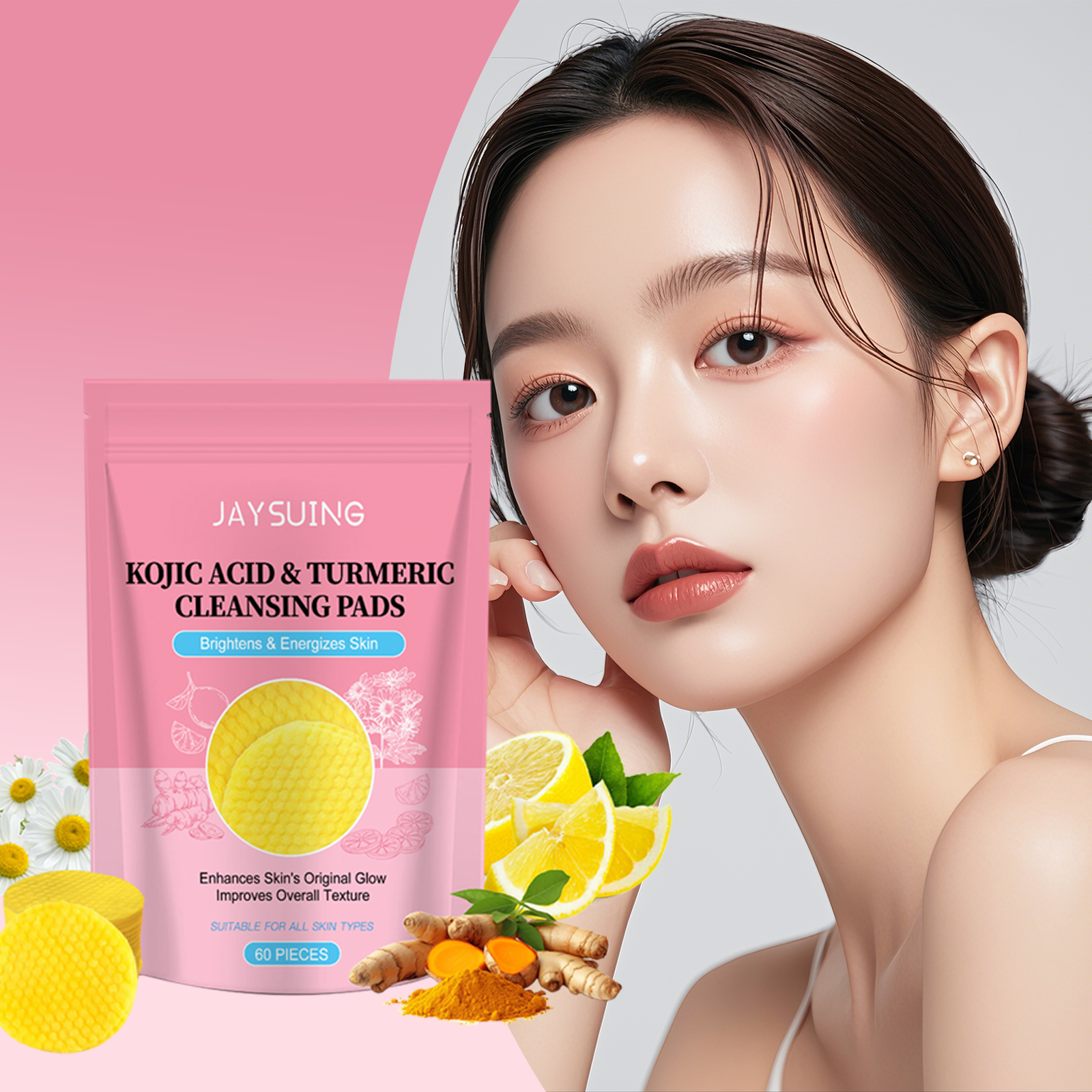 Kojic Acid Soap - Kojic Acid Turmeric Facial Pads Brightening