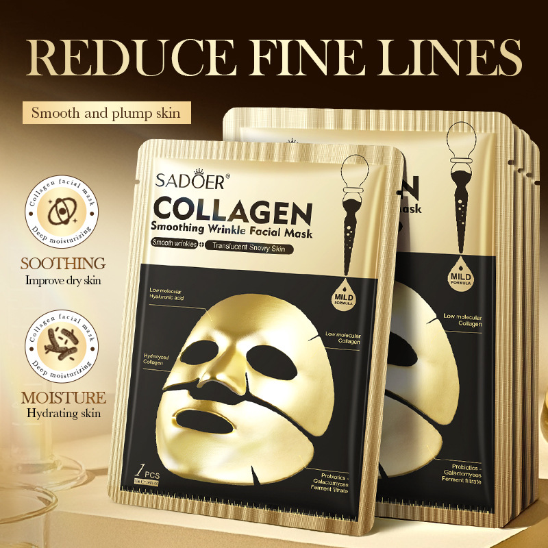 Bentonite Clay Mask - SADOER Golden Collagen Facial Masks Moisturizing