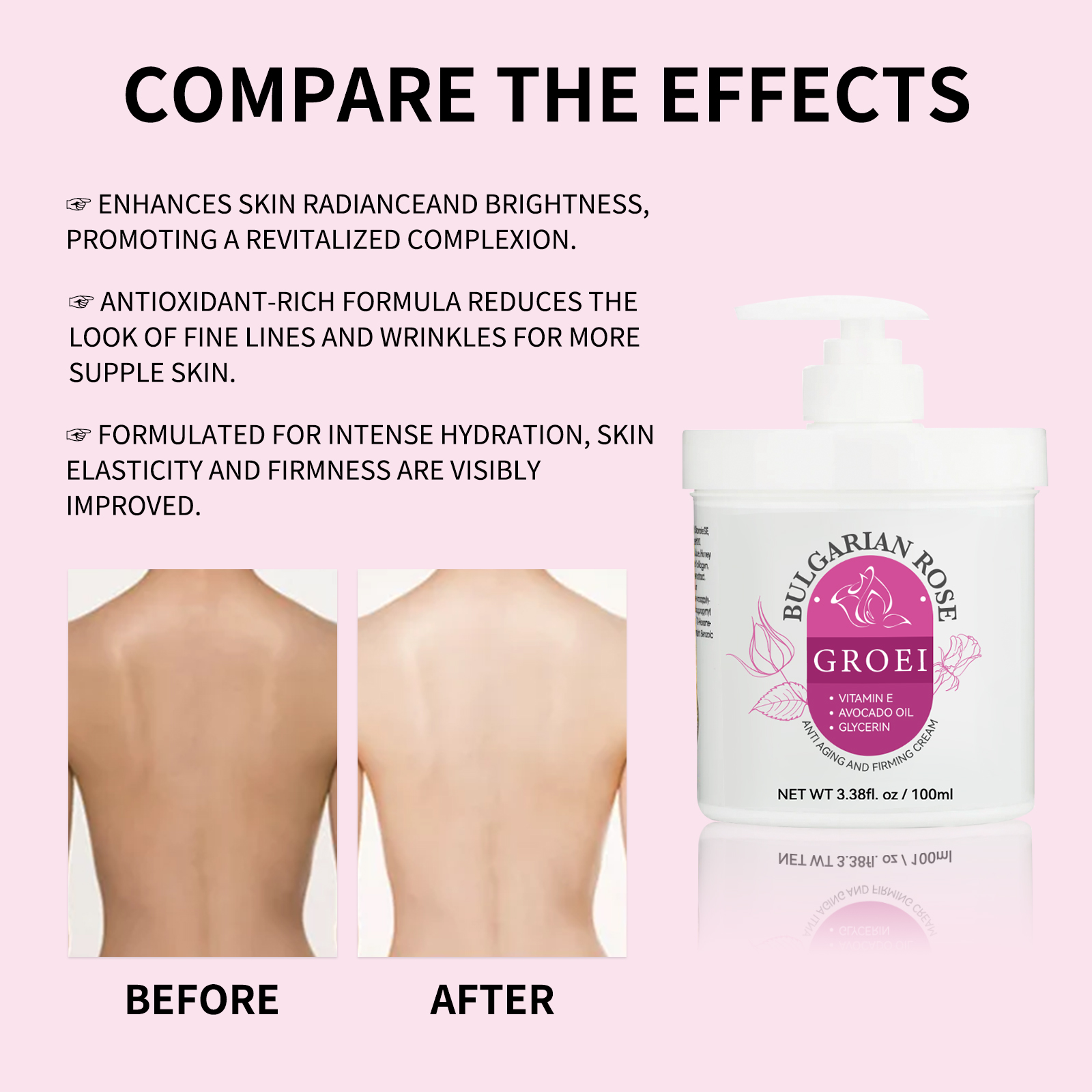 Face Oil Rosehip - GROEI Rosehip Avocado Oil Cream 100ml