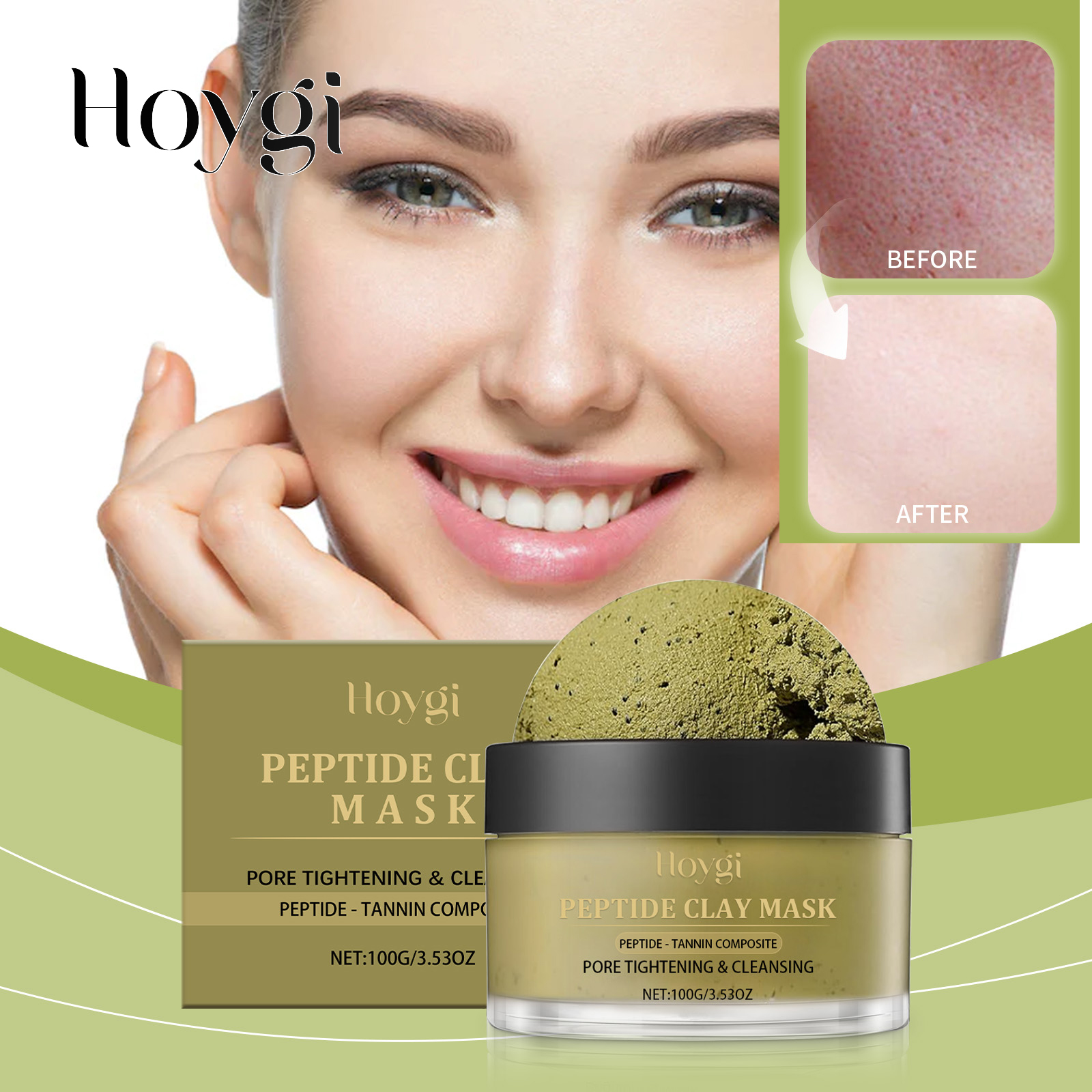 Bentonite Clay Mask - HOYGI 100g Pore Refining Clay Mask