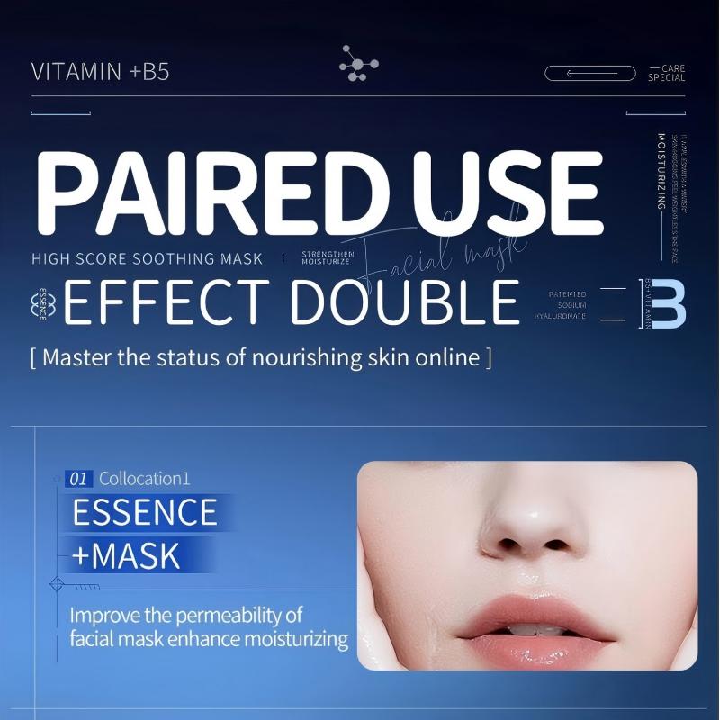 10pcs Vitamin B5 Sheet Mask 25 – Bentonite Clay Mask recenzja i cena