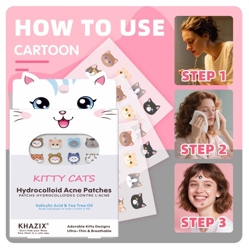 100 new cartoon facial acne pa – Skincare Moisturizer recenzja i cena