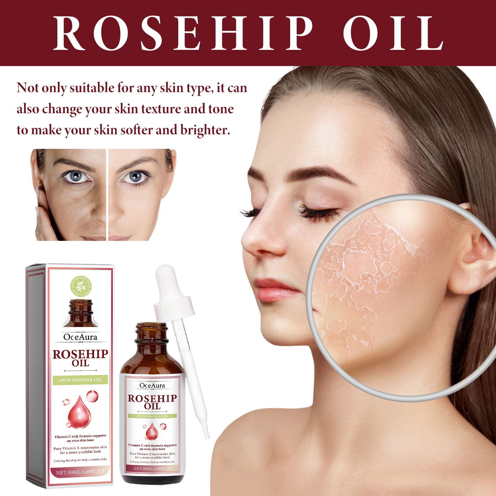 Oceaura Rosehip Oil Face Serum – Face Oil Rosehip recenzja i cena