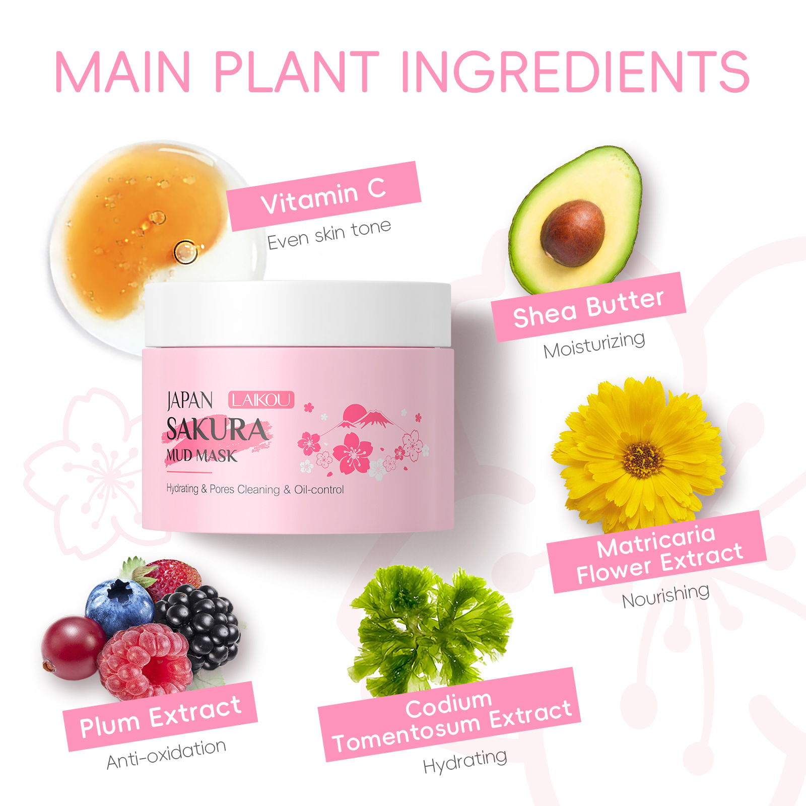Sakura Mask For Face Cleaning  – Bentonite Clay Mask recenzja i cena