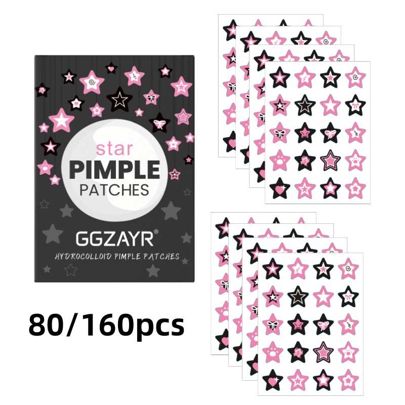 80/160pcs Star Acne Patch Set  – Skincare Moisturizer recenzja i cena