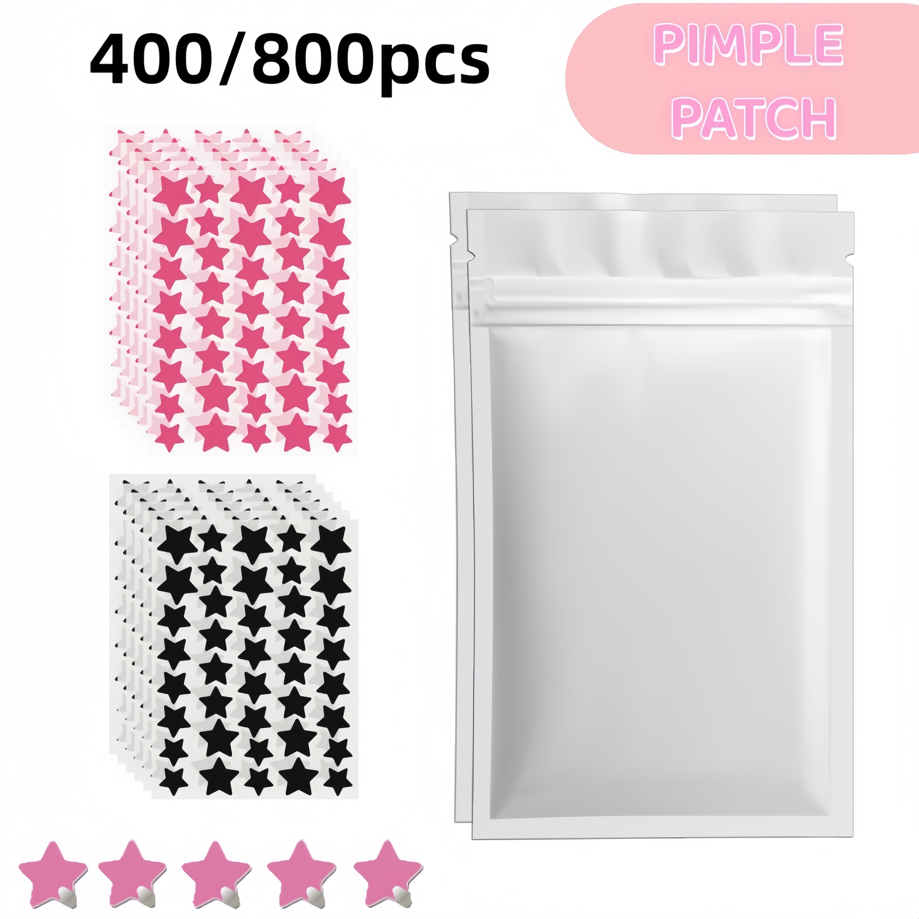 400/800pcs Red & Black Star Pi – Skincare Moisturizer recenzja i cena