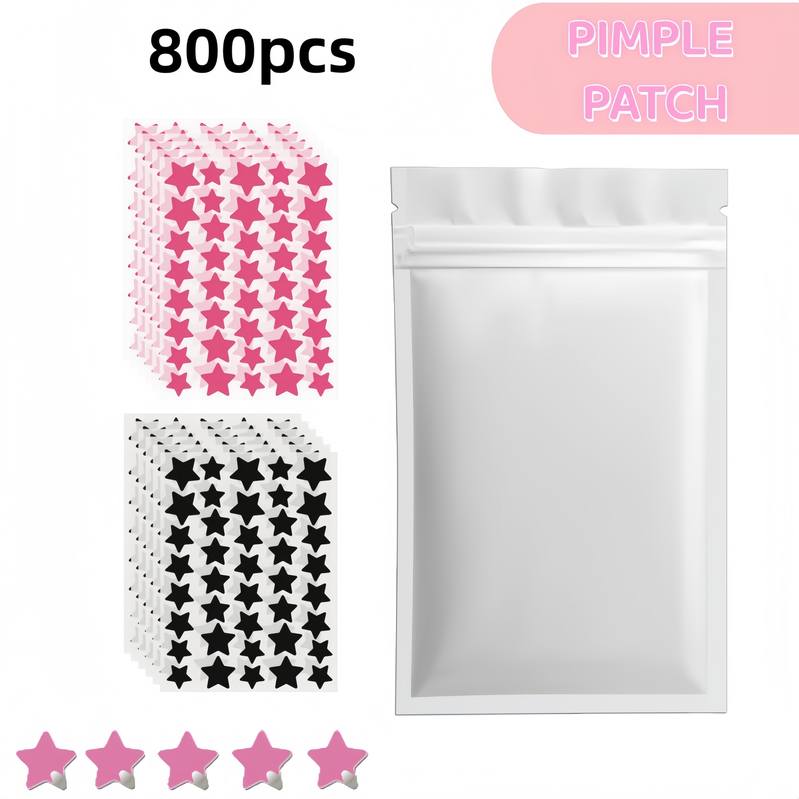 400/800pcs Red & Black Star Pi – Skincare Moisturizer recenzja i cena