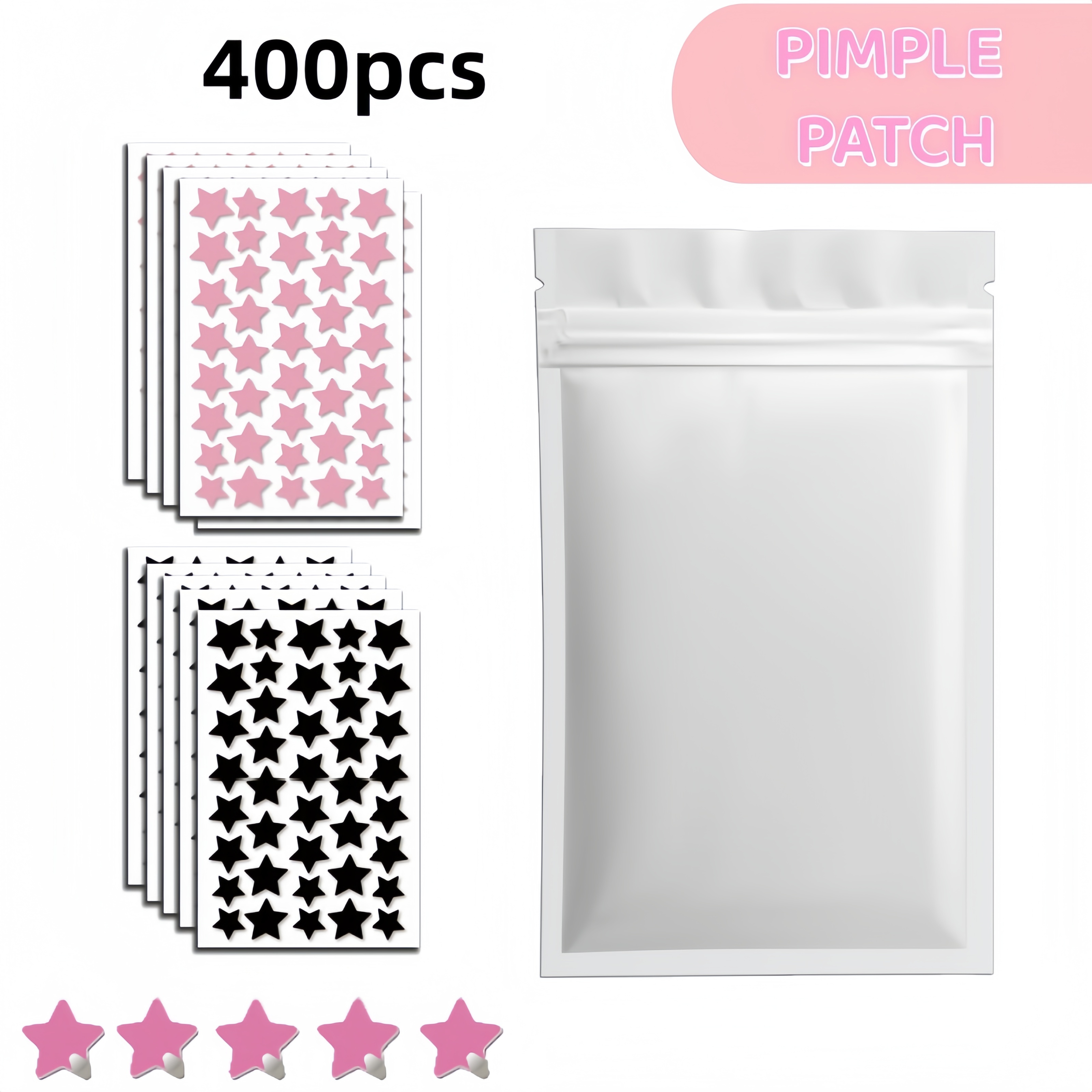 400/800pcs Red & Black Star Pi – Skincare Moisturizer recenzja i cena