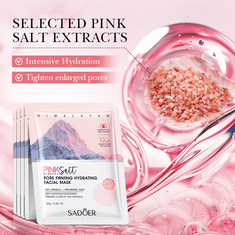 5pcs SADOER Himalayan Pink Sal – Bentonite Clay Mask recenzja i cena