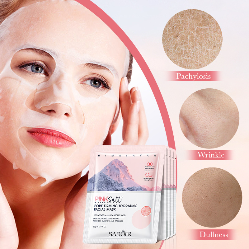 5pcs SADOER Himalayan Pink Sal – Bentonite Clay Mask recenzja i cena