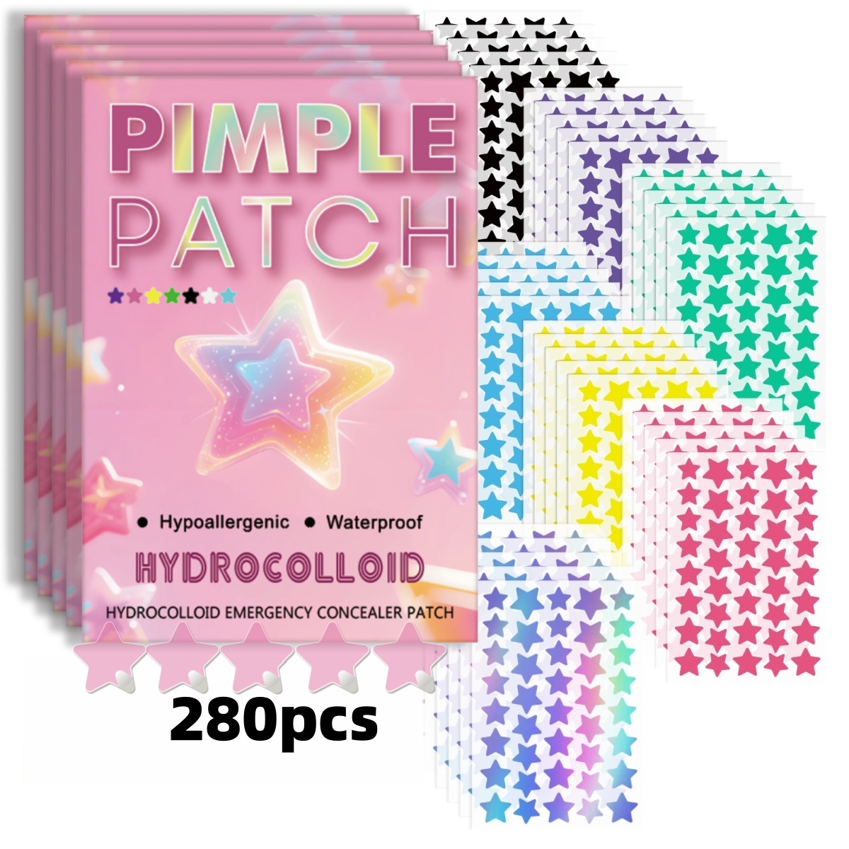 280pieces of multi-color star  – Skincare Moisturizer recenzja i cena