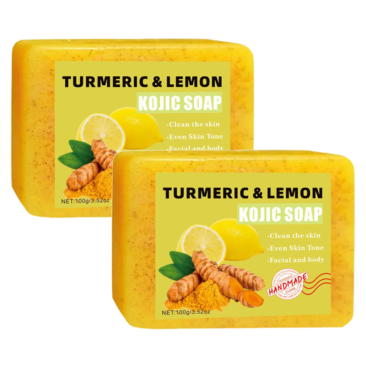 1/2PCs Lemon Turmeric Kojic Ac – Kojic Acid Soap recenzja i cena