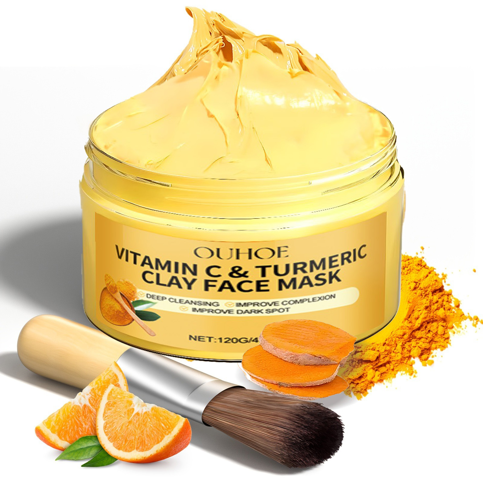 1/3PCS Turmeric VitaminC Clay  – Bentonite Clay Mask recenzja i cena