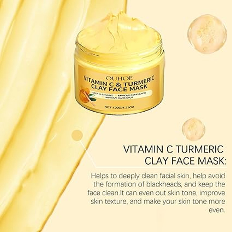 1/3PCS Turmeric VitaminC Clay  – Bentonite Clay Mask recenzja i cena
