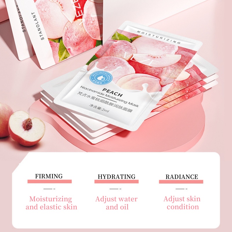 30 Pieces/Box, Peach Sleeping  – Bentonite Clay Mask recenzja i cena