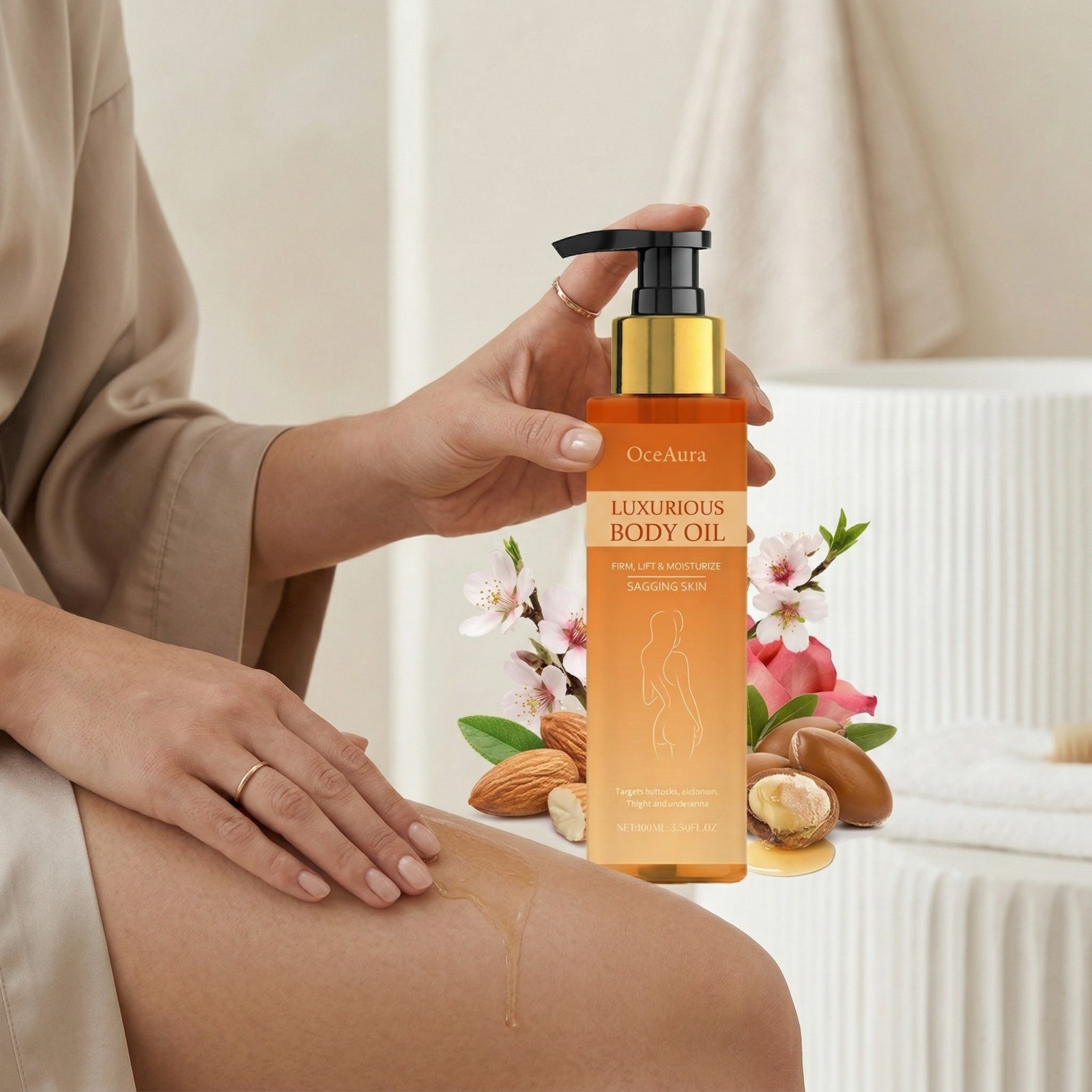OceAura Massage Oil for the Bo – Face Oil Rosehip recenzja i cena
