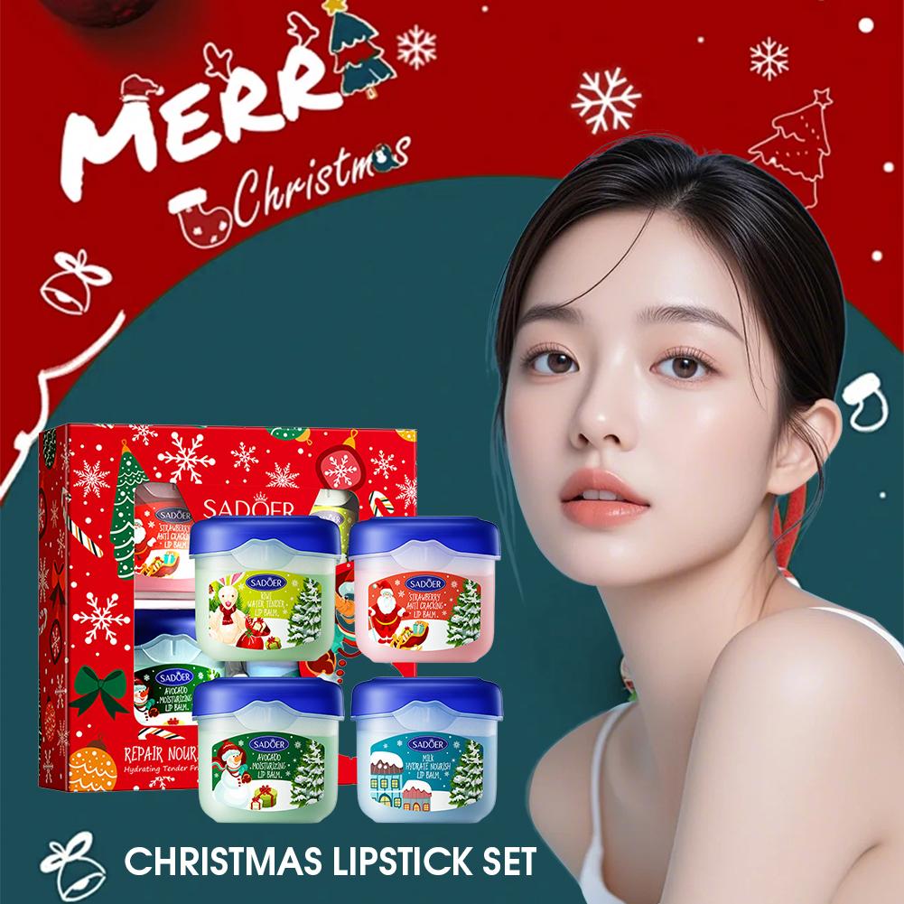 3/4/5/6/10Pcs/set Xmas Lip Bal – Skincare Xmas Sets recenzja i cena